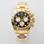 Clean Factory/C Factory 126508-0003 4131 Movement Two-tone Black Dial with Nail-Head Studs/Two-tone Black Dial with Diamond Studs (Mossanite)